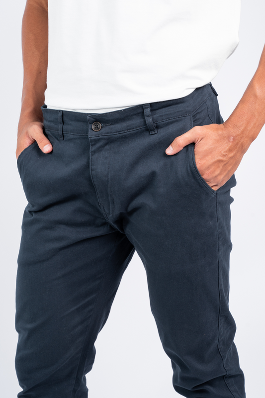 Calça Chino Sarja Azul marinho