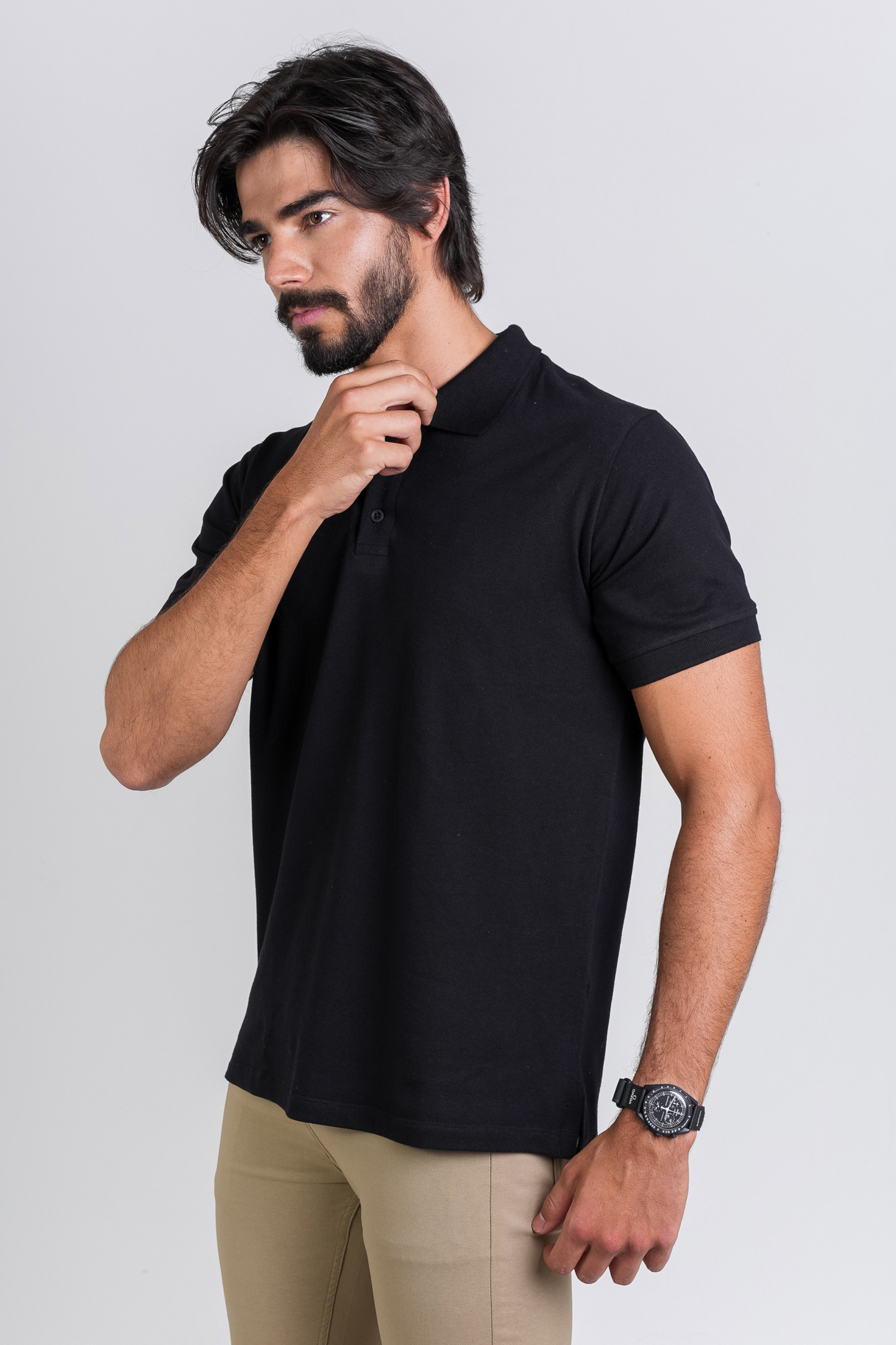 Camiseta Polo Preta