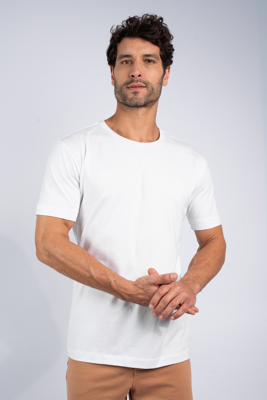 Camiseta Pima Vercom Gola U Branca