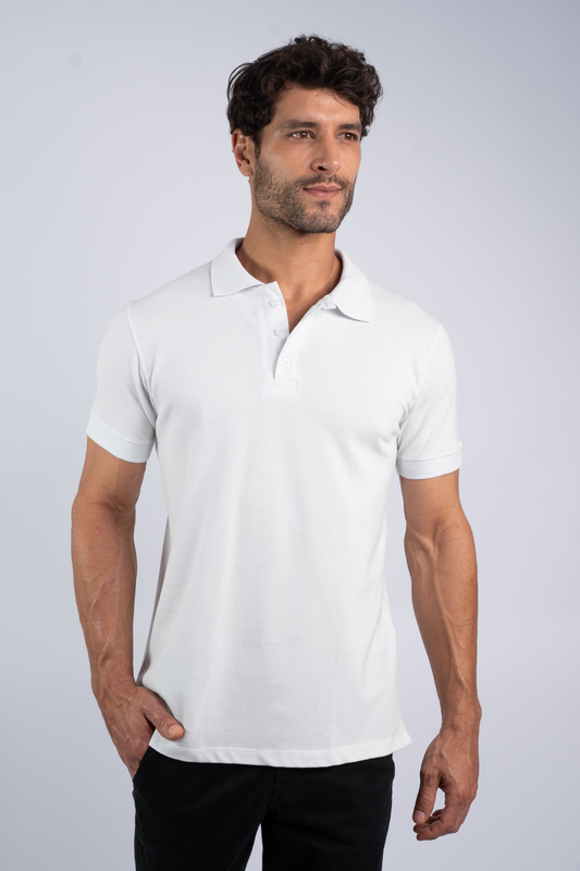 Camiseta Polo Branca