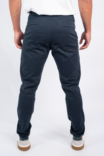 Calça Chino Sarja Azul marinho
