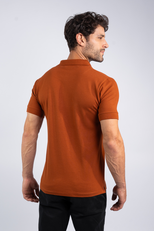 Camiseta Polo Terracota