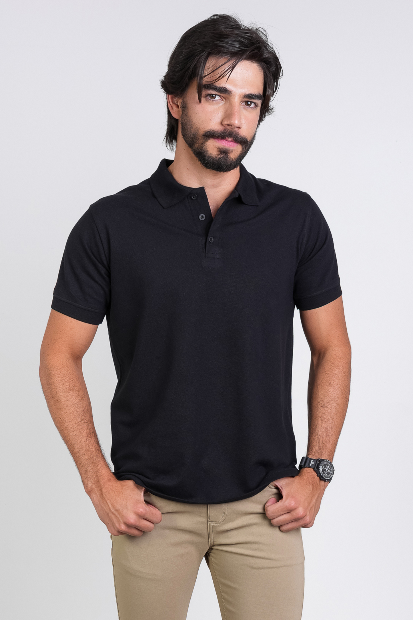 Camiseta Polo Preta
