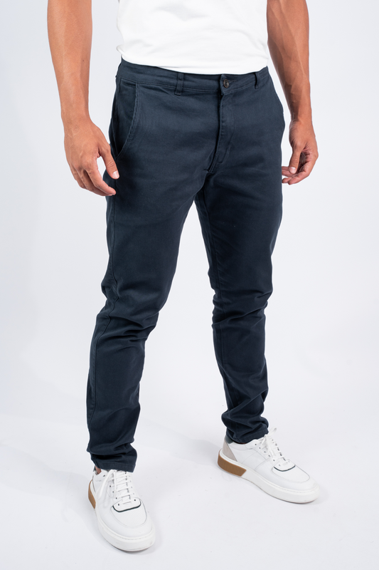 Calça Chino Sarja Azul marinho