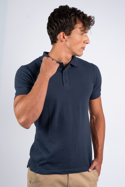 Camiseta Polo Azul marinho