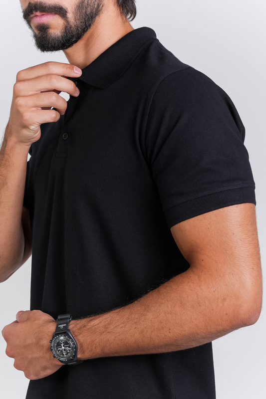 Camiseta Polo Preta